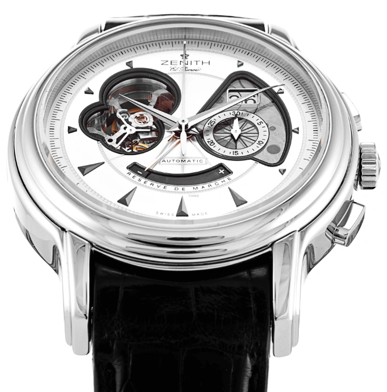 真力时,Chronomaster旗舰 45毫米,45毫米,不锈钢,银白色,自动上弦,计时,日历,03,03.1260.4039/01.C505