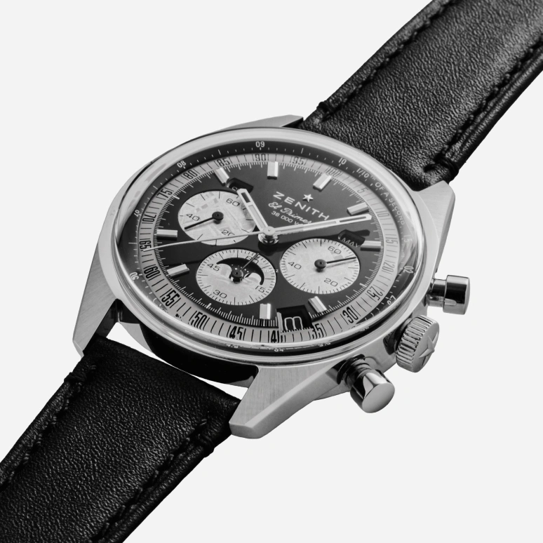 真力时,Chronomaster原创 38毫米,38毫米,不锈钢,黑色,自动上弦,计时,月相,月历,星期历,60小时,自制机芯,03,03.3401.3610/21.M3200