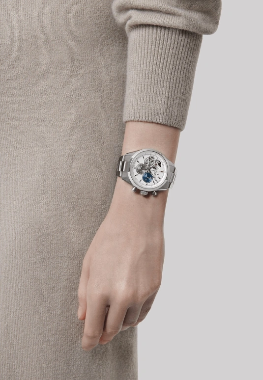 真力时,El Primero 39.50毫米,39.50毫米,不锈钢,银色,自动上弦,计时,导柱轮,03,03.3300.3604/69.M3300