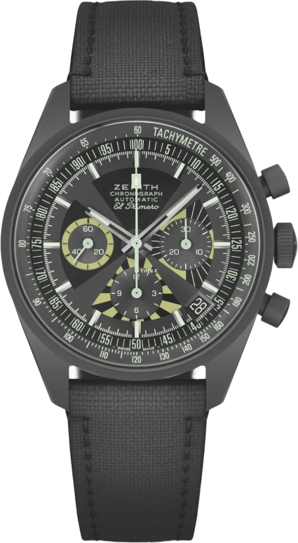 Zenith,Revival 38mm,38mm,Titanium,Black,Automatic,Chronograph,Day,97,97.G383.400.38.C880