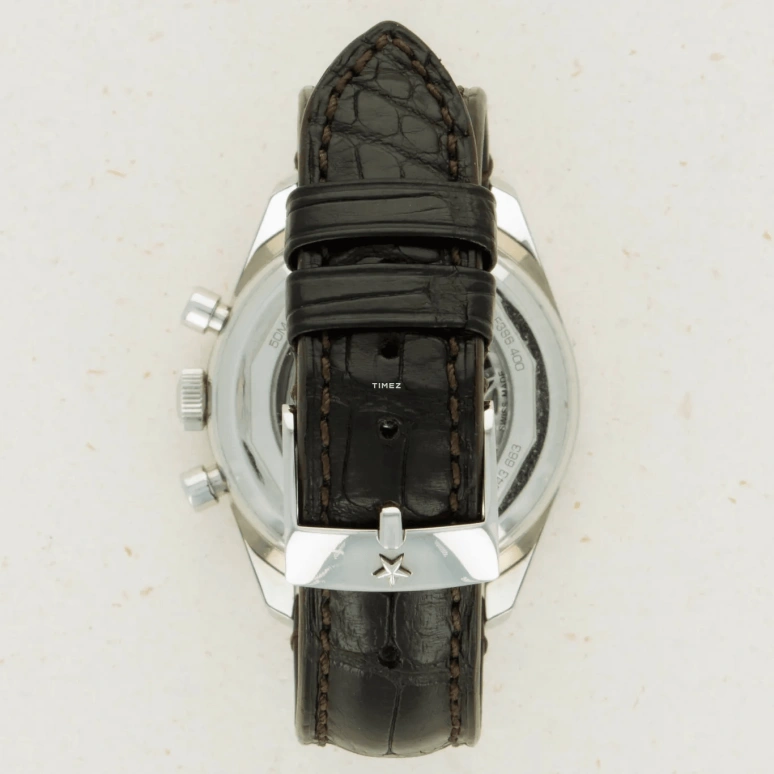 Zenith,Revival 38mm,38mm,Stainless Steel,Brown,Automatic,Chronograph,Day,03,03.F386.400/70.C807